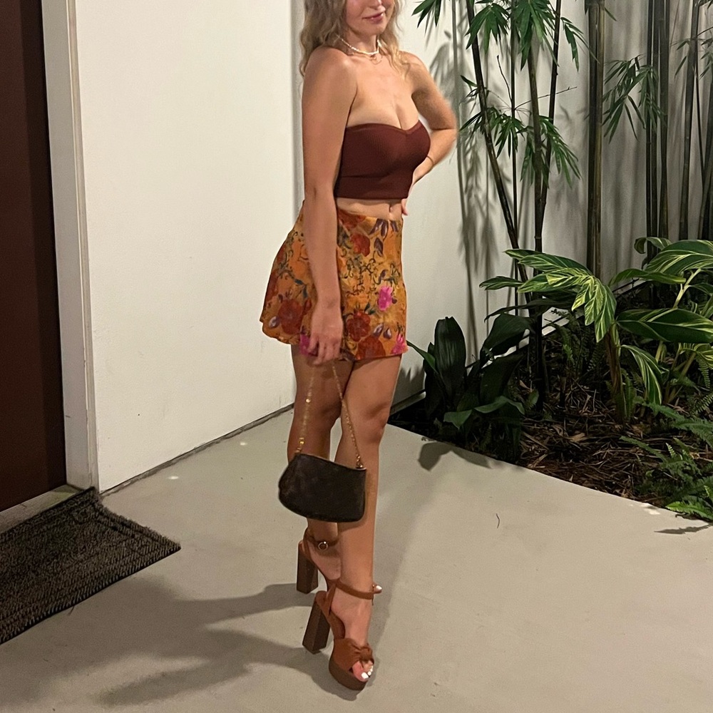 Floral Mini Skirt